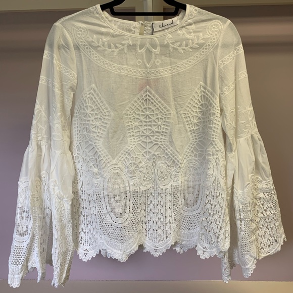 NWT Chicwish embroidered blouse - Picture 1 of 7